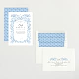 "Arch" - Baby Shower Invitations in Powder by Jen Owens - Assembled