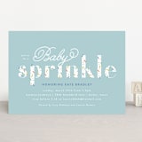 "Scattered Sprinkles" - Baby Shower Invitations in Sky by Lauren Chism - Front