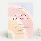 "Over the Rainbow" - Baby Shower Invitations in Meadow by Pixel and Hank - Front