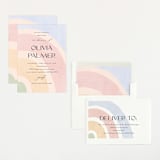 "Over the Rainbow" - Baby Shower Invitations in Meadow by Pixel and Hank - Assembled