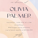 "Over the Rainbow" - Baby Shower Invitations in Meadow by Pixel and Hank - Detail