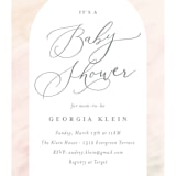 "Abstracted Arch" - Baby Shower Invitations in Spring by Carolyn MacLaren - Detail