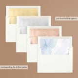 "Flow" - Bridal Shower Invitations in Lagoon by Creo Study - Envelope Liner Options