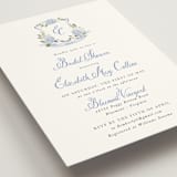 "Sweethearts" - Bridal Shower Invitations in Periwinkle by Design Lotus - Detail