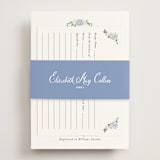 "Sweethearts" - Bridal Shower Invitations in Periwinkle by Design Lotus - Assembled with Belly Band