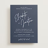 "Marked" - Bridal Shower Invitations in Navy by JoAnn Jinks - Front