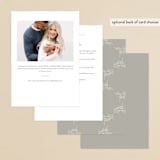 "Initial" - Bridal Shower Invitations in Pearl by Jennifer Postorino - Back of Card