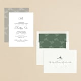 "Initial" - Bridal Shower Invitations in Pearl by Jennifer Postorino - Assembled