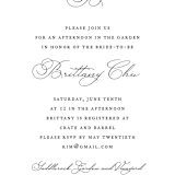 "Initial" - Bridal Shower Invitations in Pearl by Jennifer Postorino - Close-Up