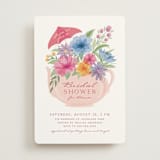 "Tea Party" - Bridal Shower Invitations in Hibiscus by Paper Sun Studio - Front