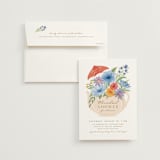 "Tea Party" - Bridal Shower Invitations in Chamomile by Paper Sun Studio - Invitation with Envelope