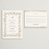 "floral frame" - Bridal Shower Invitations in Blush by Lori Wemple - Matching Enclosure Card