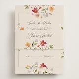 "Garden" - Bridal Shower Invitations in Wildflower by Nicole Walsh - Assembled with Belly Band