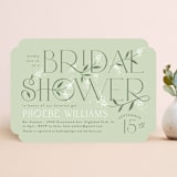 "floral letters" - Bridal Shower Invitations in Garden by Alethea and Ruth - Front