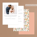 "Flower Shower Surround" - Bridal Shower Invitations in Petal by Paper Sun Studio - Back of Card