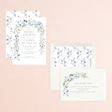 "In The Full Bloom" - Bridal Shower Invitations in Bluebell by Petra Kern - Assembled