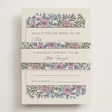 "fragrance" - Bridal Shower Invitations in Hydrangea by Jen Owens - Assembled with Belly Band