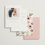 "Enchanted" - Bridal Shower Invitations in Peony by Susan Moyal - Back of Card Options