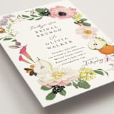 "Enchanted" - Bridal Shower Invitations in Peony by Susan Moyal - Detail
