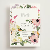 "Enchanted" - Bridal Shower Invitations in Peony by Susan Moyal - Assembled with Belly Band