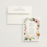 "Enchanted" - Bridal Shower Invitations in Peony by Susan Moyal - Invitation with Envelope
