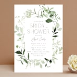 "Verde" - Bridal Shower Invitations in Meadow by Everett Paper Goods - Front