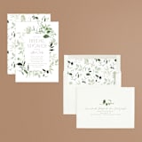 "Verde" - Bridal Shower Invitations in Meadow by Everett Paper Goods - Assembled
