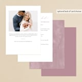 "Daisy Chain" - Bridal Shower Invitations in Blush by Kate Ahn - Back of Card