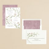 "Daisy Chain" - Bridal Shower Invitations in Blush by Kate Ahn - Assembled