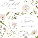 "Daisy Chain" - Bridal Shower Invitations in Blush by Kate Ahn - Close-Up