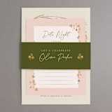"Boho Branch" - Bridal Shower Invitations in Cream by Robert and Stella - Matching Bellyband