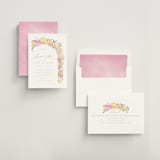 "Blooming arch" - Bridal Shower Invitations in Peony by Creo Study - Assembled