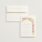 "Blooming arch" - Bridal Shower Invitations in Peony by Creo Study - Invitation with Envelope