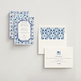 "Amalfi Coast" - Bridal Shower Invitations in Cerulean by Jenna Holcomb - Assembled