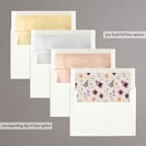 "Beijos" - Bridal Shower Invitations in Flat by Itsy Belle Studio - Envelope Liner Options