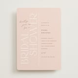 "Pretty in Pink" - Bridal Shower Invitations in Wildflower by Pixel and Hank - Front