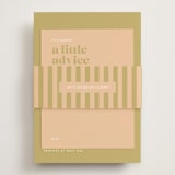 "First Comes Brunch" - Bridal Shower Invitations in Camel by mo kelley - Assembled with Belly Band