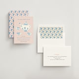 "China Tea Set" - Bridal Shower Invitations in Blush by Ani Somi - Assembled