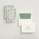 "Blooming" - Bridal Shower Invitations in Sage by Kelly Watkins - Assembled