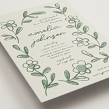 "Blooming" - Bridal Shower Invitations in Sage by Kelly Watkins - Detail