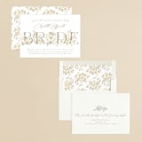 "floral bride" - Bridal Shower Invitations in Elegant Spring by Phrosné Barwood - Assembled
