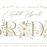 "floral bride" - Bridal Shower Invitations in Elegant Spring by Phrosné Barwood - Close-Up