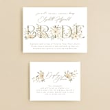 "floral bride" - Bridal Shower Invitations in Elegant Spring by Phrosné Barwood - Matching Enclosure Card