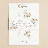 "floral bride" - Bridal Shower Invitations in Elegant Spring by Phrosné Barwood - Matching Bellyband