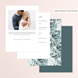 "Something Blue" - Bridal Shower Invitations in Bluebelle by Itsy Belle Studio - Back of Card