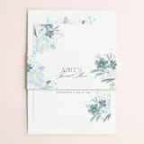 "Something Blue" - Bridal Shower Invitations in Bluebelle by Itsy Belle Studio - Matching Bellyband