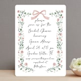 "Romantica" - Bridal Shower Invitations in Rosebud by Petra Kern - Front