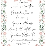 "Romantica" - Bridal Shower Invitations in Rosebud by Petra Kern - Detail