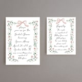 "Romantica" - Bridal Shower Invitations in Rosebud by Petra Kern - Matching Enclosure Card