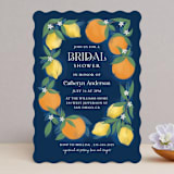 "Main Squeeze" - Bridal Shower Invitations in Blueberry by Paper Sun Studio - Front
